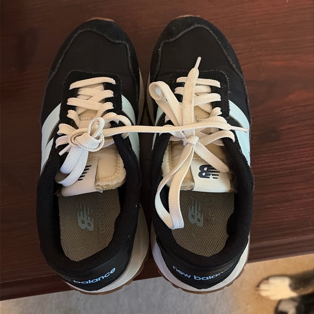 New Balance Women's 7 B 237 Black Bleach Blue Shoes Sneakers WS237GD